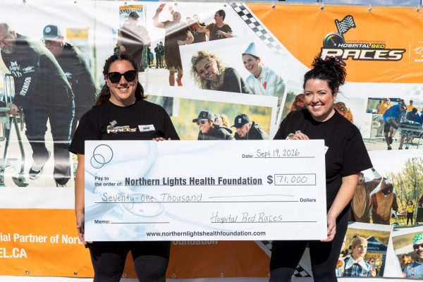 Cheque Presentation of Funds Raised